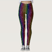 Metallische Studs Musterfarben Leggings (Vorderseite)