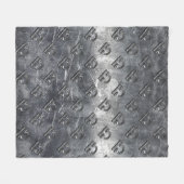 Metallische Style Libra Zodiac-Zeichen Fleecedecke (Vorderseite (Horizontal))