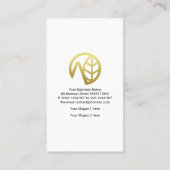 Metallische Texturlandschaft Visitenkarte (Rückseite)