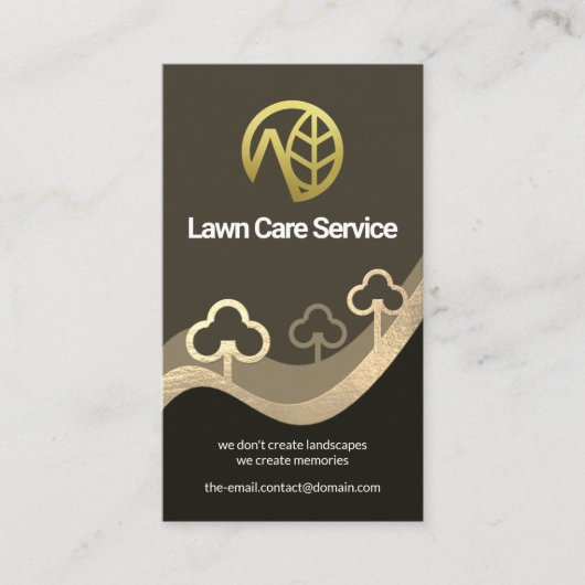 Metallische Texturlandschaft Visitenkarte (Vorderseite)