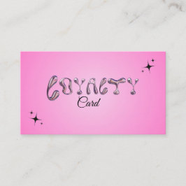 Metallische Treuekarte Visitenkarte