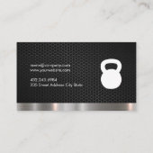 Metallische Trimmanlage für Personal Trainer Visitenkarte (Rückseite)