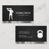 Metallische Trimmanlage für Personal Trainer Visitenkarte (Vorne/Hinten)