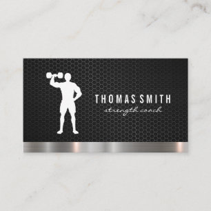 Metallische Trimmanlage für Personal Trainer Visitenkarte