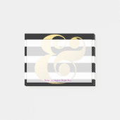 Metallische u. Streifen-Etzeichen-Post-It Post-it Klebezettel (Vorderseite)