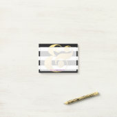 Metallische u. Streifen-Etzeichen-Post-It Post-it Klebezettel (Auf Schreibtisch)