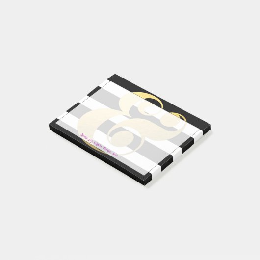 Metallische u. Streifen-Etzeichen-Post-It Post-it Klebezettel (angewinkelt)