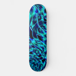 Metallische und krüge Täuschung, blau bis grün Skateboard