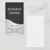 Metallische und schwarze Kohlenstofffaser großer S Visitenkarte (Vorne/Hinten)