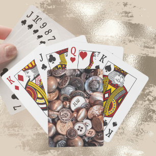 Metallische Vintage Tasten Klassische Spielkarten