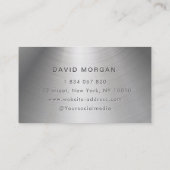 Metallische Visitenkarte für Hausmaler (Rückseite)