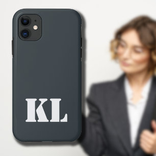 Metallische Vollfarbmonogramm aus Gunmetal Case-Mate iPhone Hülle