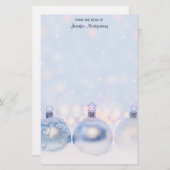 Metallische Weihnachtsbälle Magische Fotografie Briefpapier (Vorne/Hinten)