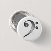 Metallischer Bassschlüssel Button (Vorne & Hinten)