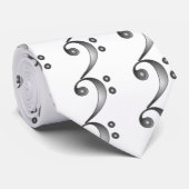 Metallischer Bassschlüssel Krawatte (Gerollt)