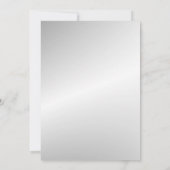 Metallischer blauer Davidsstern Jüdische Hochzeit Einladung (Rückseite)