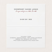 Metallischer blauer Farbton, moderner Hintergrund Visitenkarten (Innenseite Aufgefaltet)