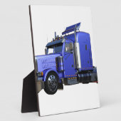 Metallischer Blue Semi Trailer Fotoplatte (Seite)