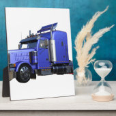 Metallischer Blue Semi Trailer Fotoplatte (Seite)