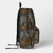 Metallischer Bronzesack Bedruckter Rucksack (Links)