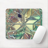 Metallischer Buntglasblick Mousepad (Mit Mouse)