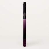 Metallischer Burgundy-roter geometrischer Hintergr Case-Mate iPhone Hülle (Hinten/Rechts)