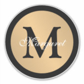 Metallischer Button-Cutout für den personalisierte Aufkleber (Vorderseite)