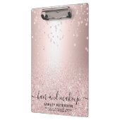 Metallischer Confetti Schein des Klemmbrett (Links)