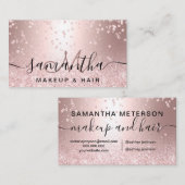 Metallischer Confetti Schein des Visitenkarte (Vorne/Hinten)