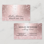 Metallischer Confetti Schein des Visitenkarte (Vorne/Hinten)