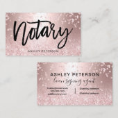 Metallischer Confetti Schein des Visitenkarte (Vorne/Hinten)