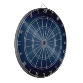 Metallischer dunkler, rostfreier Stahlschaum Dartscheibe (Vorderseite Links)