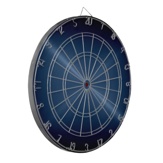 Metallischer dunkler, rostfreier Stahlschaum Dartscheibe (Vorderseite Links)