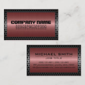 Metallischer Edelmetallrahmen Nr. 8 Visitenkarte (Vorne/Hinten)