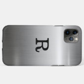 Metallischer Edelstahlaussehen Case-Mate iPhone Hülle (Rückseite (Horizontal))