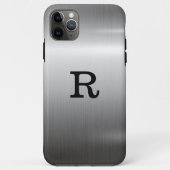 Metallischer Edelstahlaussehen Case-Mate iPhone Hülle (Rückseite)