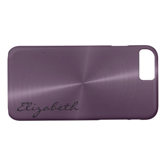 Metallischer Edelstahlaussehen Case-Mate iPhone Hülle (Rückseite (Horizontal))