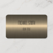 Metallischer Edelstahlaussehen Visitenkarte (Vorderseite)