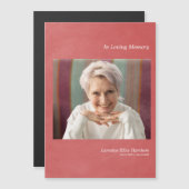 Metallischer Effekt des Fotos an hellrote Imitat Magnetkarte (Vorne/Hinten)