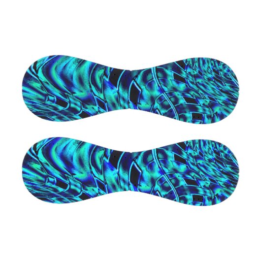 Metallischer Effekt mit blau-grün gekröntem Bild Baseball (Paneele)