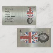 Metallischer Effekt UJ Roller Visitenkarte (Vorne/Hinten)