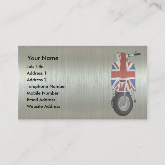 Metallischer Effekt UJ Roller Visitenkarte (Vorderseite)