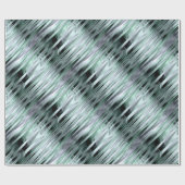 Metallischer Effekt von grün und silber Geschenkpapier (Flach)