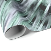 Metallischer Effekt von grün und silber Geschenkpapier (Rolleneckpunkt)