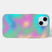 Metallischer Effekt von Unicorn-Regenbogen Case-Mate iPhone Hülle (Rückseite (Horizontal))