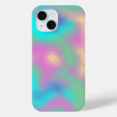 Metallischer Effekt von Unicorn-Regenbogen Case-Mate iPhone Hülle (Rückseite)