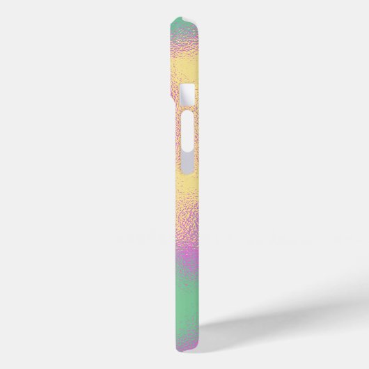 Metallischer Effekt von Unicorn-Regenbogen Case-Mate iPhone Hülle (Rückseite / Links)
