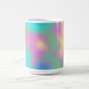Metallischer Effekt von Unicorn-Regenbogen Kaffeetasse
