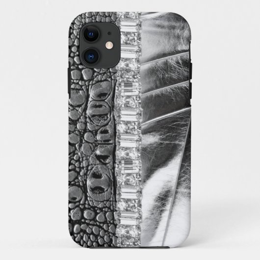 Metallischer Fall der diamante de Case-Mate iPhone Hülle (Rückseite)