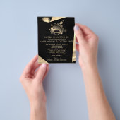 Metallischer Flyer für das Blasen-Logo (Gruppe)